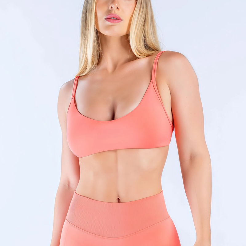 Pilate Yoga Workout - HISTELLO Impact Scoop Neck Bra pour