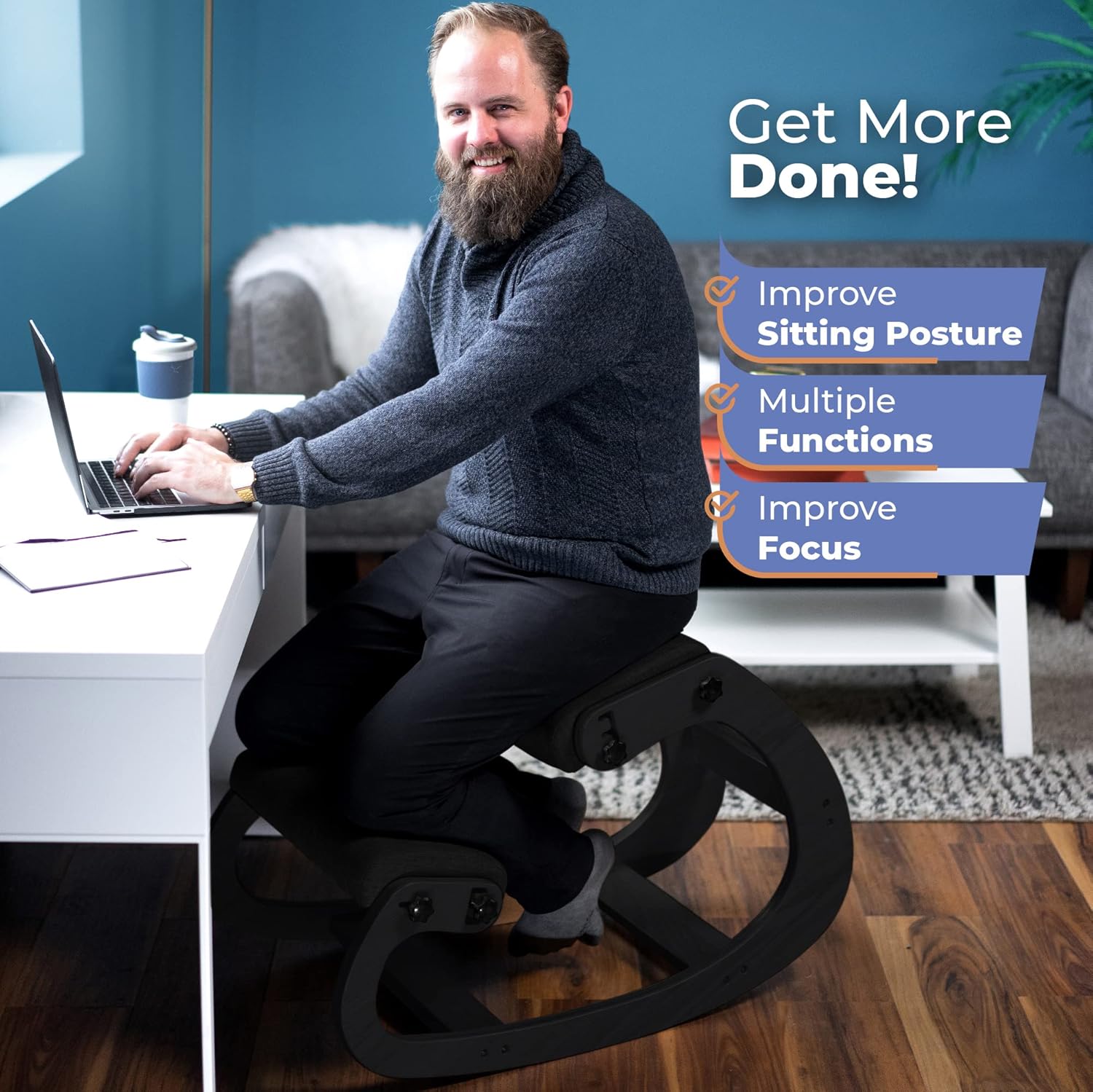 Chaise ergonomique en bois à g - Pilates & Yoga Vida avis et prix